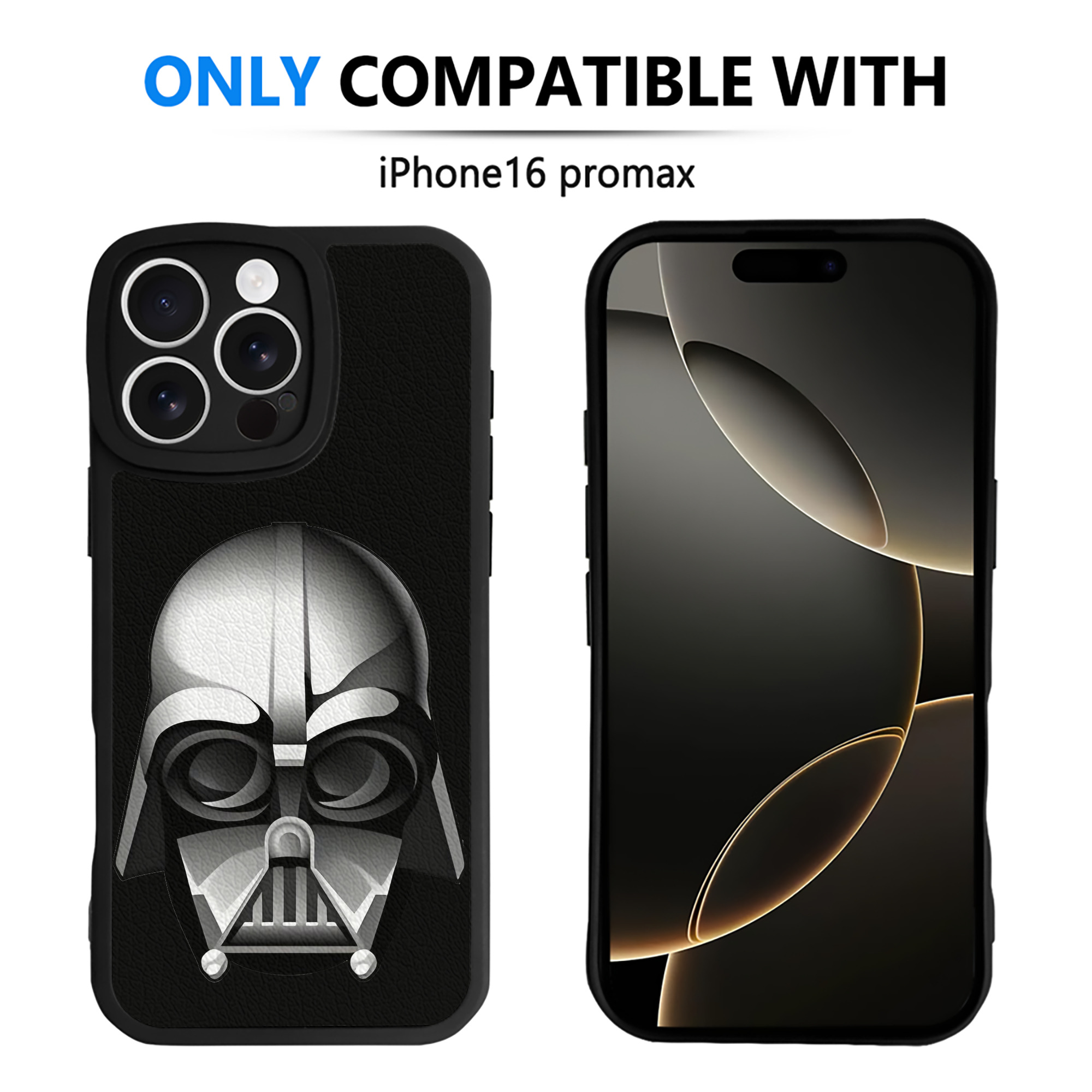 （画像用） スター・ウォーズ Star Wars 【iPhone 16シリーズ対応】シリコンスマホケース（レザー調） 材質：シリコン